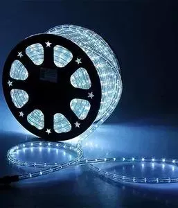 Дюралайт Light круглый 13мм фиксинг, к.р. направленный, белый