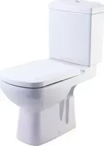 Унитаз компакт Rosa Домино белый с микролифтом Click Up (4620008192208)