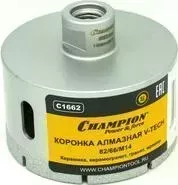 Коронка алмазная CHAMPION 82х66мм М14 V-tech (C1662)