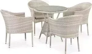 Комплект Afina garden плетеной мебели из искусственного ротанга T705ANT/Y350-W85 4Pcs latte