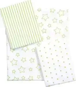 Салфетка Odenwalder (комплект 3штуки 80*80см) 010039-1Классик Звезды Limette 0525