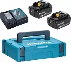 Набор MAKITA аккумуляторов и зарядное устройство DC18RC-1 шт, BL1860B-2 шт (198118-0)