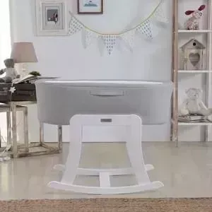 Колыбель Micuna -качалка Nacelle МО-1782 Whte/White Grey-Grey текстиль