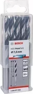 Сверло по металлу BOSCH 10шт HSS PointTeQ 7,5 мм (2.608.577.243)