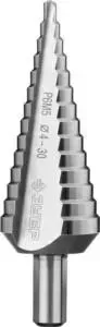 Сверло ЗУБР ступенчатое d 4-30 мм L- 100 мм (29670-4-30-14z01)