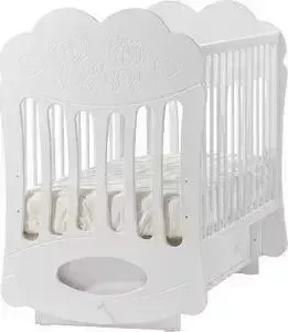 Кроватка детская Кубаньлесстрой Baby Sleep-1 маятник поперечный белый БИ 43.2