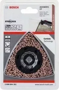 Шлифпластина BOSCH Starlock твердосплавная 90 мм AVZ 90 RT2 (2.608.664.351)