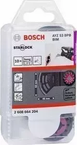 Полотно пильное BOSCH 10шт Starlock BIM Dual-Tec 53x40 мм AYZ 53 BPB (2.608.664.204)