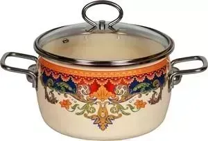 Кастрюля эмалированная VITROSS 3.0 л Ornamento 1SC185S