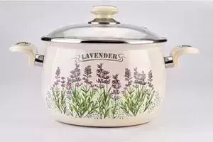 Кастрюля эмалированная Laurel 5.0 л Lavender (L91916)