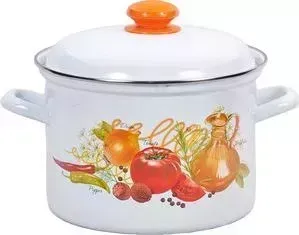Кастрюля эмалированная Лысьвенские эмали 4.5 л Итальянская кухня 1615АП2/4