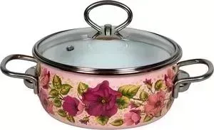 Кастрюля эмалированная VITROSS 1.5 л Violeta розовый 8SA165S