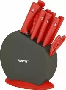 Набор ножей VITESSE 11 предметов (VS-8131 Красный)
