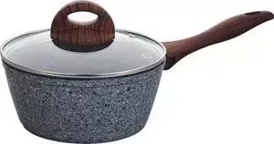 Ковш VITESSE с крышкой d 18 см Granite (VS-4017)