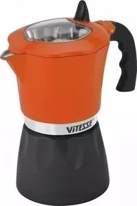 Кофеварка VITESSE гейзерная (VS-2643 Оранжевый)