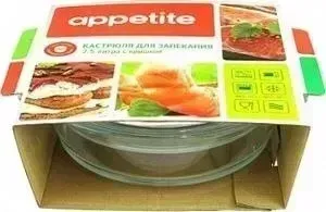 Кастрюля с крышкой Mijotex стеклянная 2.5 л с Appetite (CR4)