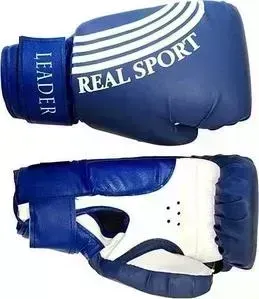 Перчатки боксерские RealSport Leader 12 унций синий