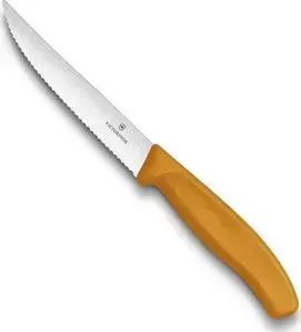Нож Victorinox для стейков и пиццы 12 см Gourmet оранжевый (6.7936.12L9)