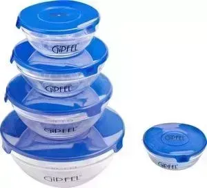 Набор контейнеров Gipfel для СВЧ 5 предметов Camelia (6208)
