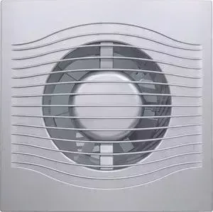 Вентилятор DICITI осевой вытяжной с обратным клапаном D 125 декоративный (SLIM 5C gray metal)