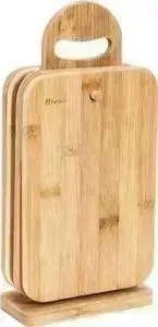 Набор BRAVO разделочных досок на подставке 4 штуки 23x15x1 см (BR-136)