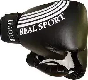 Перчатки боксерские RealSport Leader 12 унций черный
