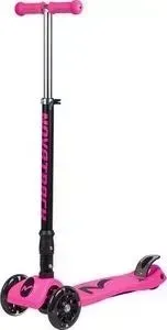 Самокат NOVATRACK -кикборд RainBow подростковый складной свет.колеса max 60кг розовый 126186