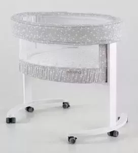 Колыбель Micuna SMART МО-1456 FRESH Stars с системой, дерев.подст.цвет white