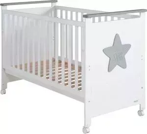 Кроватка детская Micuna Baby Star Микуна Бэби Стар 120х60 white/grey