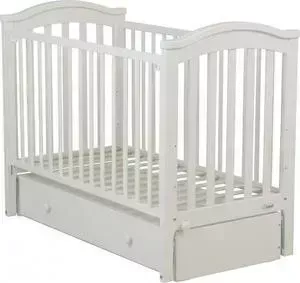 Кроватка детская Fiorellino Slovenia маятник продольный 120х60 white