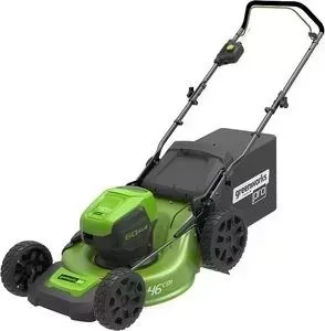 Газонокосилка аккумуляторная GreenWorks 60V, 46см (2502807UB)