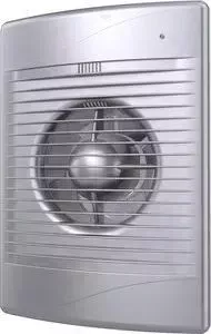 Вентилятор DICITI осевой вытяжной с обратным клапаном D125 декоративный (STANDARD 5C gray metal)