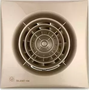 Вентилятор Soler&amp;amp;Palau SolerPalau осевой вытяжной с обратным клапаном D 100 (Silent100CZ Champagne)