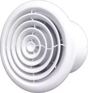 Вентилятор AURAMAX осевой вытяжной с антимоскитной сеткой обратным клапаном D 100 (RF 4S C)
