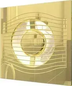 Вентилятор DICITI осевой вытяжной с обратным клапаном D 125 декоративный (SLIM 5C Gold)