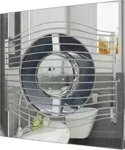 Вентилятор DICITI осевой вытяжной с обратным клапаном D 125 декоративный (SLIM 5C Chrome)