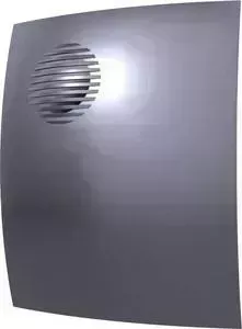 Вентилятор DICITI осевой вытяжной с обратным клапаном D 100 декоративный (PARUS 4C dark gray metal)