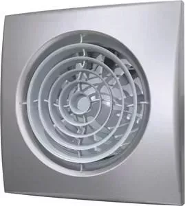 Вентилятор DICITI осевой вытяжной с обратным клапаном D 125 декоративный (AURA 5C gray metal)