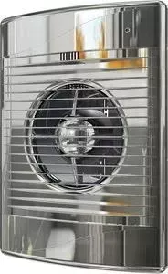 Вентилятор DICITI осевой вытяжной с обратным клапаном D125 декоративный (STANDARD 5C Chrome)