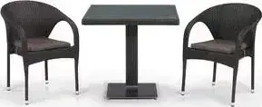 Комплект мебели Afina garden из искусственного ротанга T605SWT/Y290W-W53 brown (2+1)