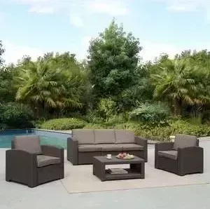 Комплект мебели Afina garden с диваном AFM-3017B dark brown