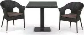 Комплект мебели Afina garden из искусственного ротанга T605SWT/Y97B-W53 brown (2+1)