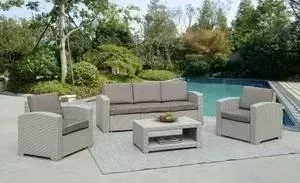 Комплект мебели Afina garden с диваном AFM-3017G light grey