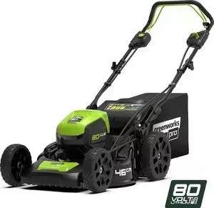 Газонокосилка аккумуляторная самоходная GreenWorks 80V, 46 см (2501007)