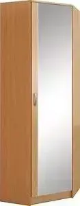 Шкаф угловой МАСТЕР с зеркалом Ольга (бук) МСТ-ПДО-ШУ-БК-З2