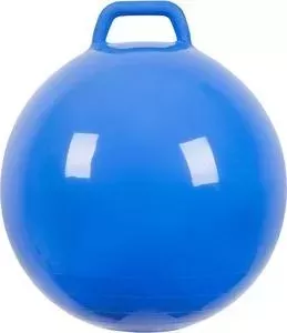 Мяч прыгун МалышОК , диаметр 500мм с ручкой голубой в подарочной упаковке