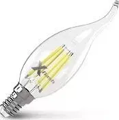 Лампа X-FLASH Филаментная светодиодная XF-E14-FL-CA35-4W-2700K-230V (арт.48823)
