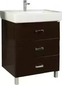 Тумба с раковиной АКВАТОН с Америна 70 темно-коричневая (1A169001AM430 + 1WH302083)