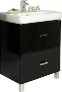 Тумба с раковиной АКВАТОН с Америна 70 Н черная (1A1693K1AM950)