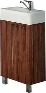 Тумба с раковиной АКВАТОН с Эклипс 46 Н эбони темный (1A172601EK560 + 1WH301972)